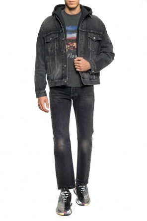 Kurtka jeansowa z logo, zdjęcie 2 Kurtka jeansowa z logo od Balenciaga